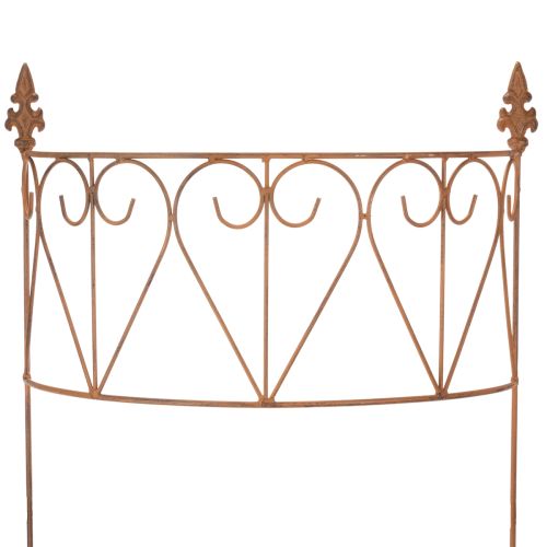 Enrejado de metal para jardín, ideal para parterres y decoración versátil, 60 cm