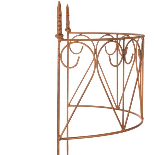 Artículo Enrejado de metal para jardín, ideal para parterres y decoración versátil, 60 cm