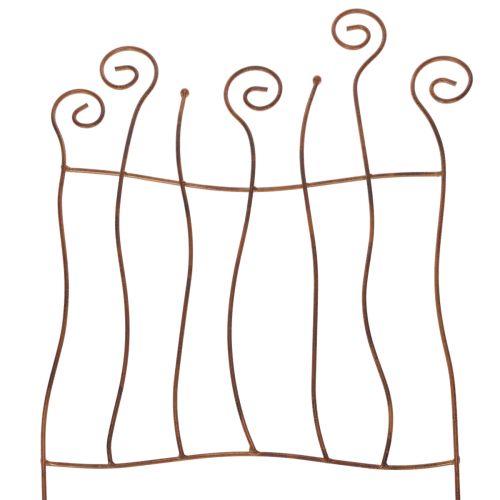 Enrejado, ayuda para trepar, metal curvado, decoración artística para jardín, 72 cm