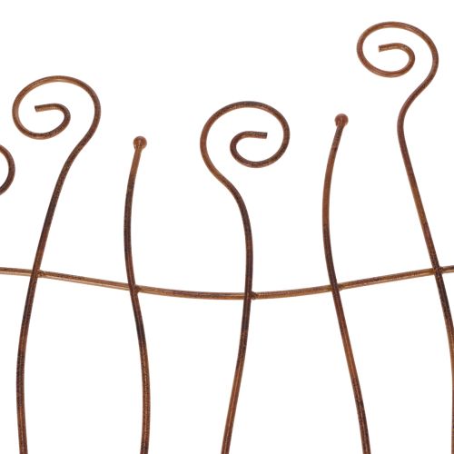 Artículo Enrejado, ayuda para trepar, metal curvado, decoración artística para jardín, 72 cm