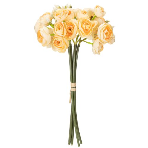 Artículo Rama de flor de ranúnculo para arreglos decorativos en jarrones, 32 cm, 5 piezas