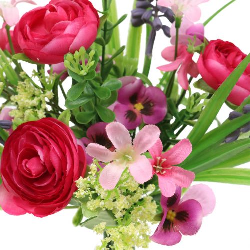 Floristik24 Ramo de ranúnculos con jacintos de uva Rosa 25cm