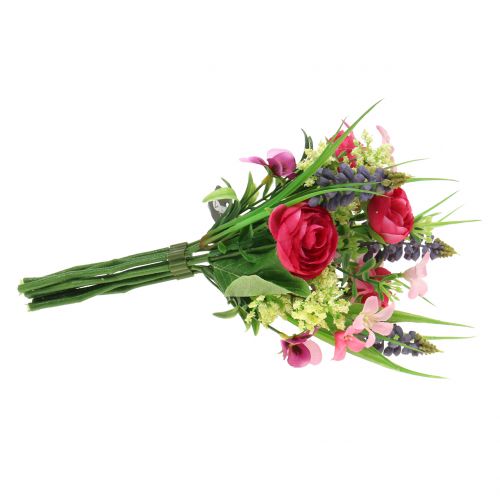Floristik24 Ramo de ranúnculos con jacintos de uva Rosa 25cm