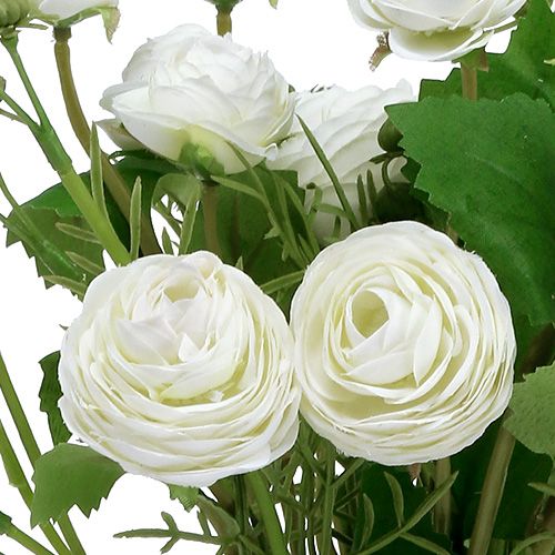 Floristik24 Ramo de ranunculus blanco 42cm