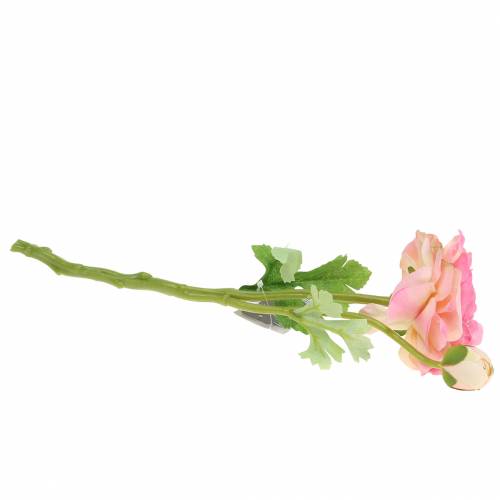 Floristik24 Ranunculus flor y capullo artificial rosa 34cm