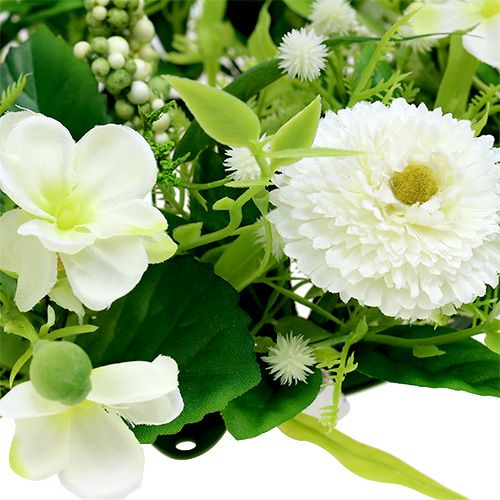Floristik24 Corona de Ranunculus con Bellis Blanco Ø30cm
