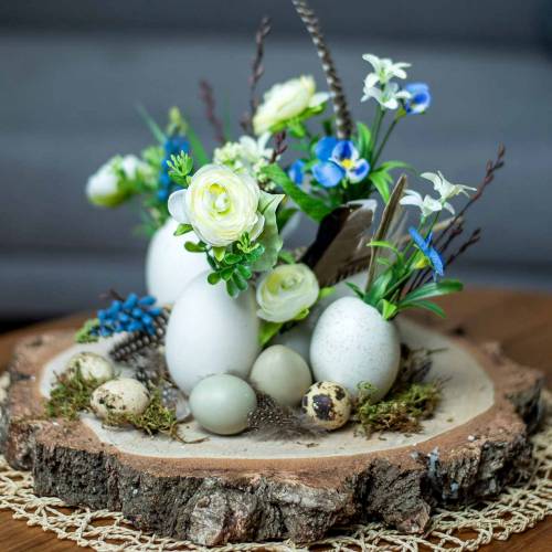 Floristik24 Ramo de ranúnculos con jacintos de uva blanco 25cm