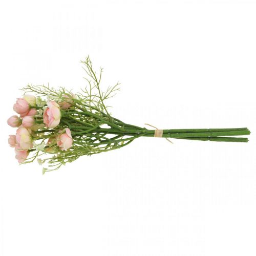 Floristik24 Ramo de ranúnculos artificiales Decoración de flores Flores de seda Rosa L37cm
