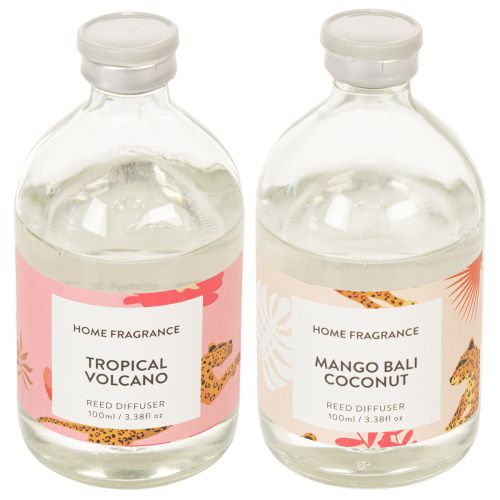Artículo Difusor de fragancia de ambiente con exótico aroma a coco y mango para una frescura duradera en el hogar, 19 cm, 2 piezas