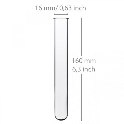 Artículo Tubo de ensayo 160 mm × 16 mm