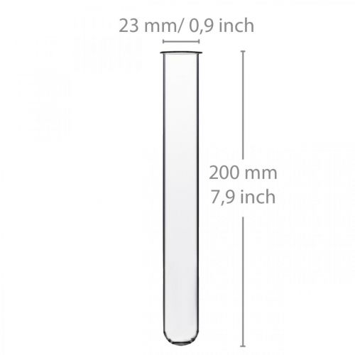 Artículo Tubo de ensayo de 200 mm × 22 mm