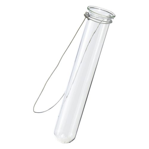 Artículo Tubo de ensayo de vidrio decorativo para colgar mini jarrón Ø2,4cm H22,5cm