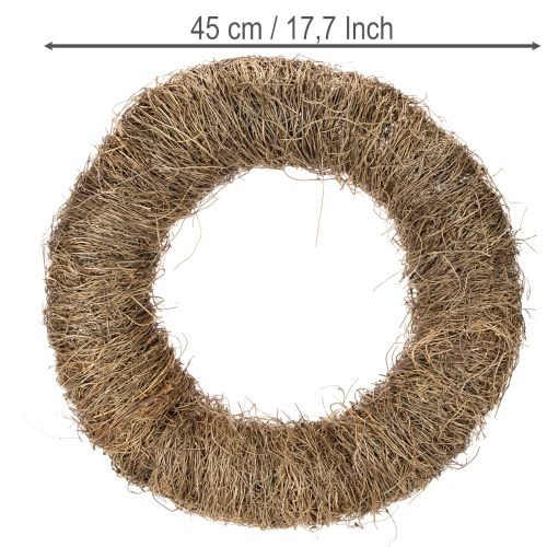 Corona de vid, sin tratar, redonda, corona natural para manualidades, 45 cm | Floristik24.es