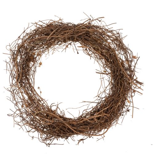Artículo Corona de vid natural Ø15cm, juego de 10 - Ideal para decoraciones de otoño, Navidad, Pascua y funerales