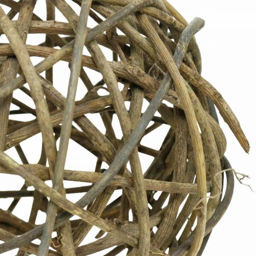 Bola deco vid natural oscuro Ø20cm