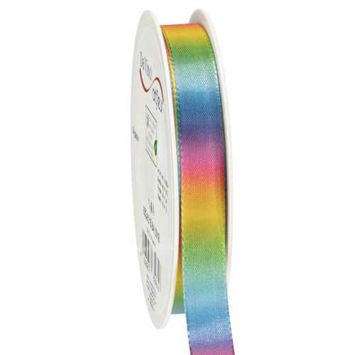 Cinta arcoíris, cinta decorativa, cinta de regalo, 15 mm, 18 m