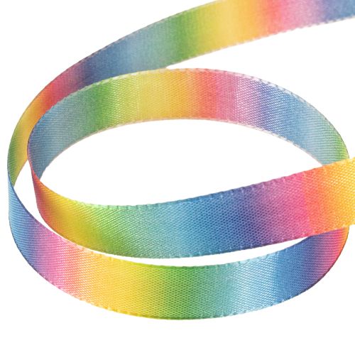 Artículo Cinta arcoíris, cinta decorativa, cinta de regalo, 15 mm, 18 m