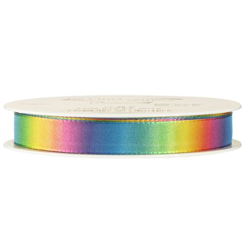 Artículo Cinta arcoíris, cinta decorativa, cinta de regalo, 15 mm, 18 m