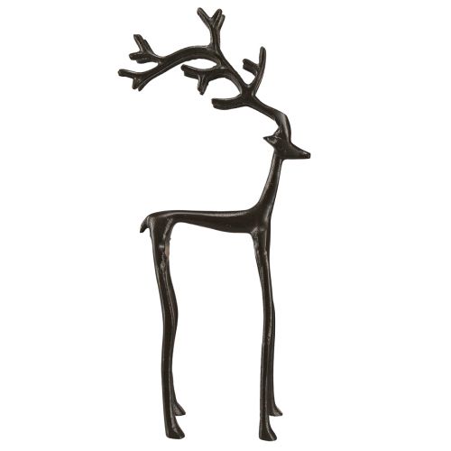 Floristik24 Decoración reno metal Navidad en marrón 17x8x38,5cm