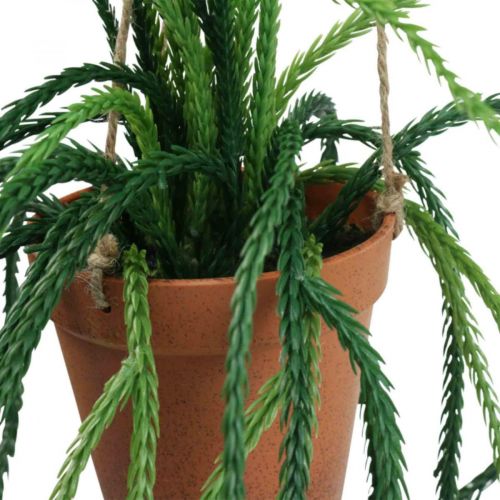 Artículo Cesta colgante de cactus de coral artificial Rhipsalis Al. 87 cm