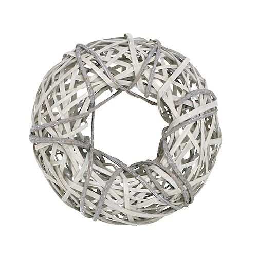 Floristik24 Corona de corteza con sauce pequeño gris Ø28cm