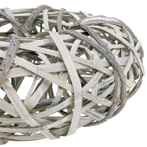 Floristik24 Corona de corteza con sauce pequeño gris Ø28cm