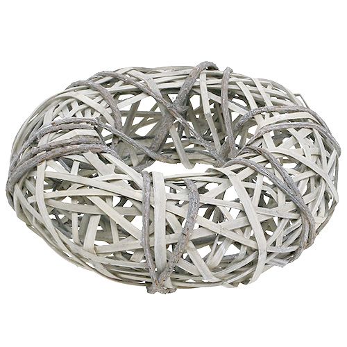 Floristik24 Corona de corteza con sauce pequeño gris Ø28cm