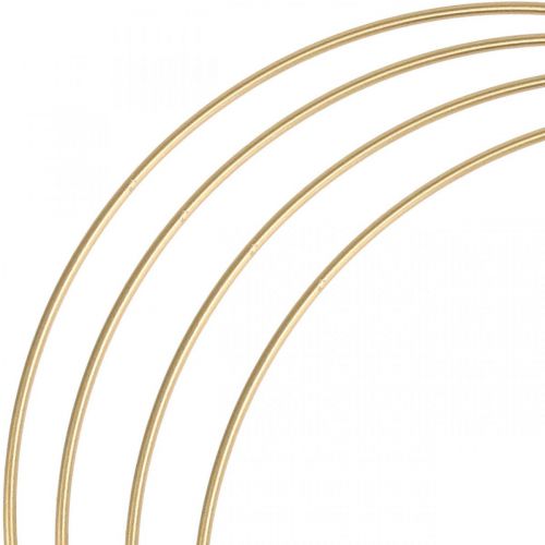 Artículo Anillo de metal anillo de decoración Scandi ring deco loop dorado Ø40cm 4pcs