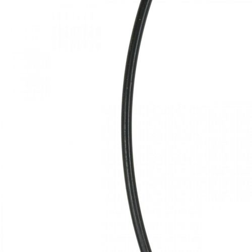 Anillo de metal anillo de decoración Scandi ring deco loop negro Ø30cm 4pcs