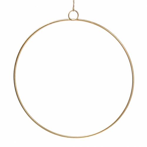 Floristik24 Aro decorativo para colgar oro Ø35cm 4ud