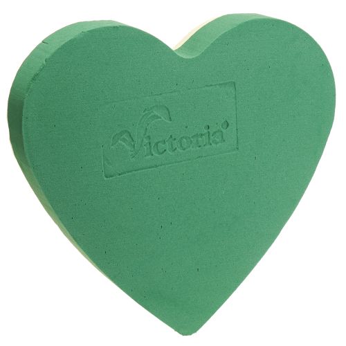 Corazón de espuma floral romántico 30cm espuma floral verde 2 piezas