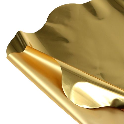 Floristik24 Rondella dorado brillante, mate Ø50cm 50pcs