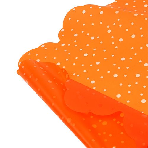 Floristik24 Puño Rondella Naranja Ø48cm 50pcs