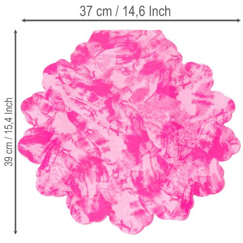 Brazalete redondo de flores de 38 cm, color rosa, ideal para ramos. | Floristik24.es