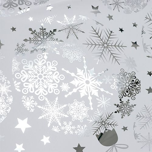 Floristik24 Rondella Navidad motivo plata Ø40cm 50pcs