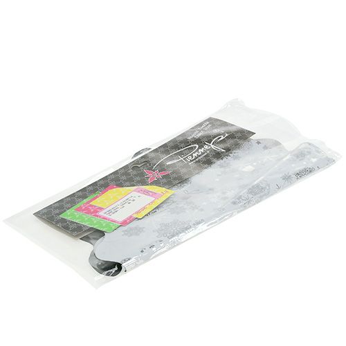 Floristik24 Rondella Navidad motivo plata Ø40cm 50pcs