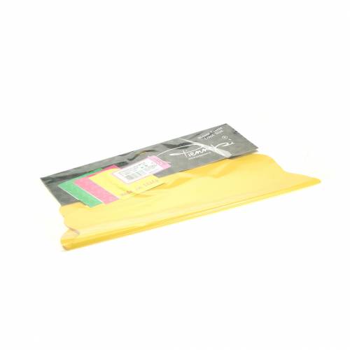 Floristik24 Puño Rondella amarillo a rayas Ø40cm 50pcs puño olla