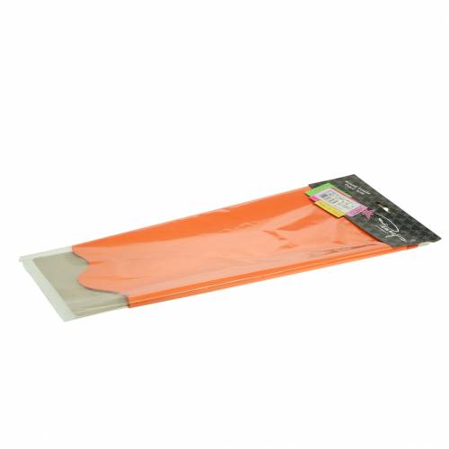 Floristik24 Puño rondella naranja a rayas Ø60cm 50p