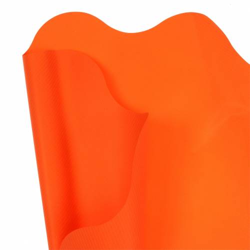 Floristik24 Puño rondella naranja a rayas Ø60cm 50p