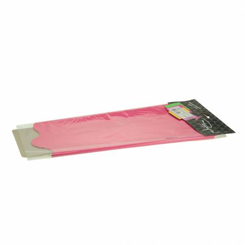 Floristik24 Puño rondella rosa a rayas Ø60cm 50pcs