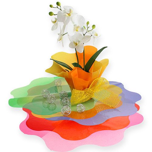 Floristik24 Brazalete de flores Ø48cm verde 50 piezas