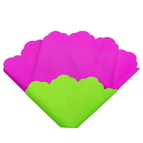 Floristik24 Rondella Ø48cm bicolor rosa-verde 50p