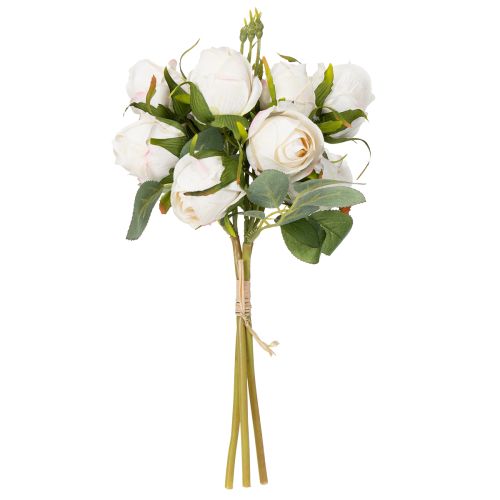Artículo Ramo de flores artificiales de rosas para decoración de mesa con estilo, 31 cm, 3 piezas