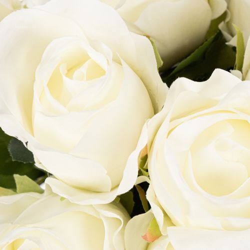 Rosas artificiales de tallo largo para jarrón, 62 cm, 12 unidades. | Floristik24.es