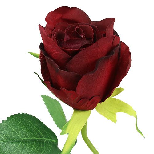 Floristik24 Rosa artificial rojo Ø6cm L50cm