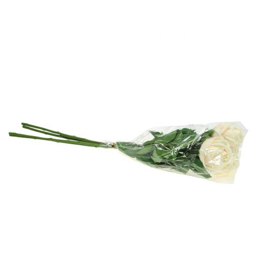 Floristik24 Rosa en rosa 65cm 4pcs