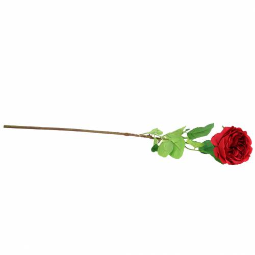 Floristik24 Rosa flor artificial roja 72cm