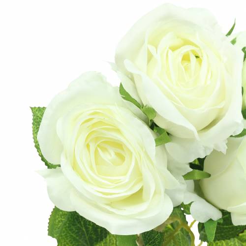 Artículo Rosa blanca 40cm