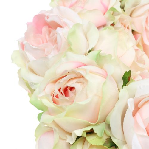 Floristik24 Rosario Crema / Rosa Ø30cm