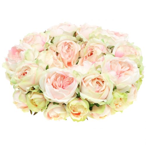 Floristik24 Rosario Crema / Rosa Ø30cm